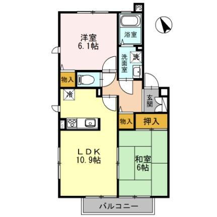 兵庫県姫路市飾東町佐良和 野里駅 2LDK アパート 賃貸物件詳細