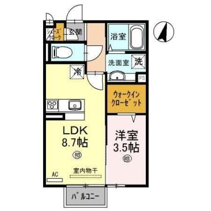 メゾンアドラブール 2階 1LDK 賃貸物件詳細