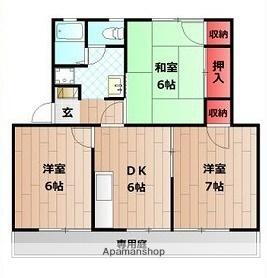エクメーネ香呂Ｂ棟 1階 3DK 賃貸物件詳細