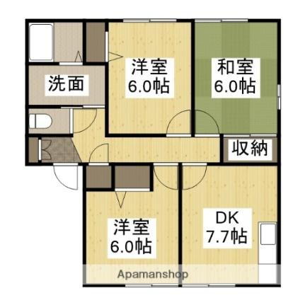 ＤＲけやき　Ｂ棟 2階 3DK 賃貸物件詳細