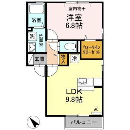 ハイツ　トベラ　Ａ棟 2階 1LDK 賃貸物件詳細