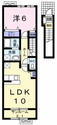 鳥取県鳥取市古海 鳥取駅 1LDK アパート 賃貸物件詳細