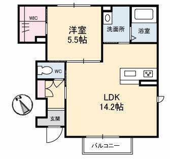 クロウド 1階 1LDK 賃貸物件詳細