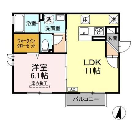 島根県松江市古志原2丁目 1LDK アパート 賃貸物件詳細