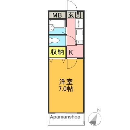島根県松江市上乃木9丁目 乃木駅 1K マンション 賃貸物件詳細