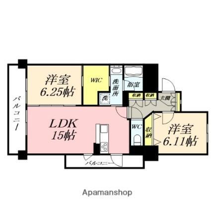岡山県岡山市北区幸町 西川緑道公園駅 2LDK マンション 賃貸物件詳細