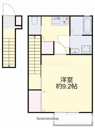 岡山県岡山市南区万倍 備前西市駅 1K アパート 賃貸物件詳細