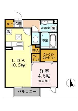 岡山県岡山市中区関 高島駅 1LDK アパート 賃貸物件詳細