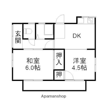 石村様借家 2DK 賃貸物件詳細