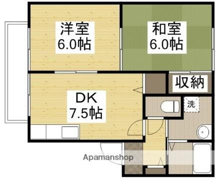 岡山県岡山市東区楢原 上道駅 2DK アパート 賃貸物件詳細