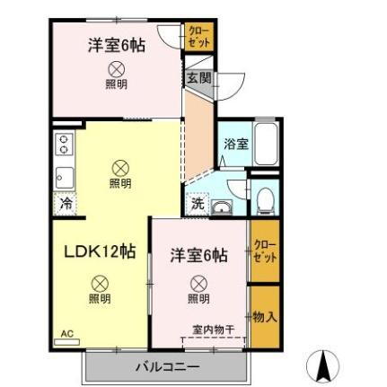岡山県岡山市中区下 東岡山駅 2LDK アパート 賃貸物件詳細