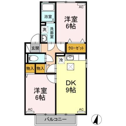 岡山県岡山市北区今保 庭瀬駅 2DK アパート 賃貸物件詳細