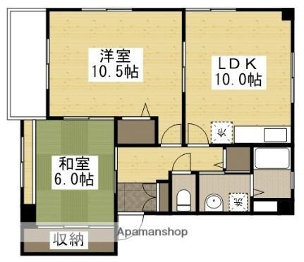 岡山県岡山市北区東古松3丁目 大元駅 2LDK マンション 賃貸物件詳細