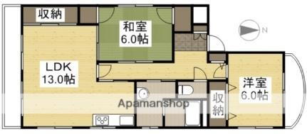 サンハイム岡町 2階 2LDK 賃貸物件詳細