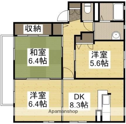 岡山県倉敷市白楽町 倉敷市駅 3DK アパート 賃貸物件詳細