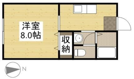 西之浦サンプラザ 2階 ワンルーム 賃貸物件詳細