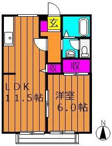 リバーサイド金光 2階 1LDK 賃貸物件詳細