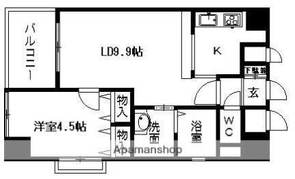 岡山県岡山市北区中井町2丁目 法界院駅 1LDK マンション 賃貸物件詳細