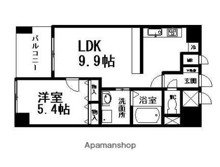 岡山県岡山市北区中井町2丁目 法界院駅 1LDK マンション 賃貸物件詳細
