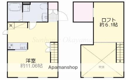 岡山県岡山市北区津倉町1丁目 岡山駅 ワンルーム アパート 賃貸物件詳細