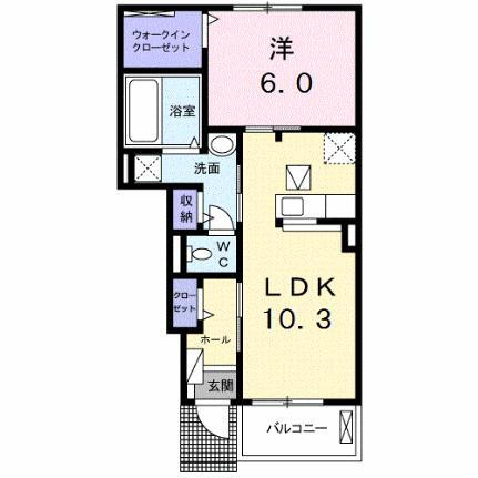 ブルーム 1階 1LDK 賃貸物件詳細