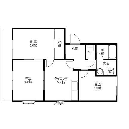 エトワール 2階 2LDK 賃貸物件詳細