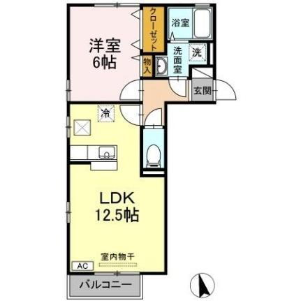 リビングタウン連島　Ａ棟 1階 1LDK 賃貸物件詳細