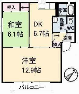 広島県福山市新市町大字相方 新市駅 2DK アパート 賃貸物件詳細
