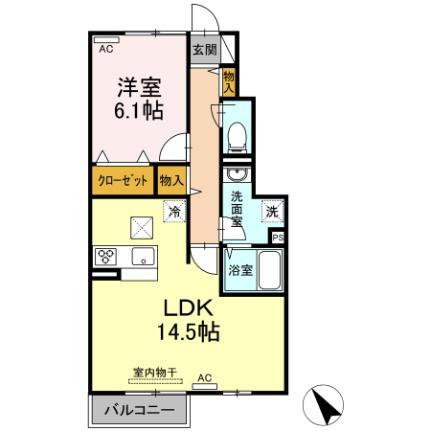 広島県福山市引野町 1LDK アパート 賃貸物件詳細