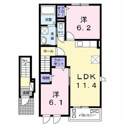 広島県福山市新市町大字戸手 上戸手駅 2LDK アパート 賃貸物件詳細