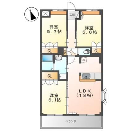 広島県福山市東川口町4丁目 東福山駅 3LDK アパート 賃貸物件詳細