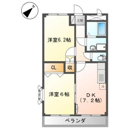 広島県福山市水呑町三新田2丁目 2DK アパート 賃貸物件詳細