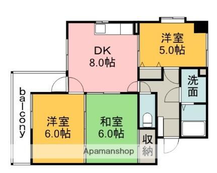 広島県広島市西区南観音8丁目 舟入幸町駅 3DK マンション 賃貸物件詳細