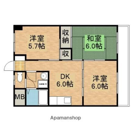 広島県安芸郡海田町南幸町 海田市駅 3DK マンション 賃貸物件詳細
