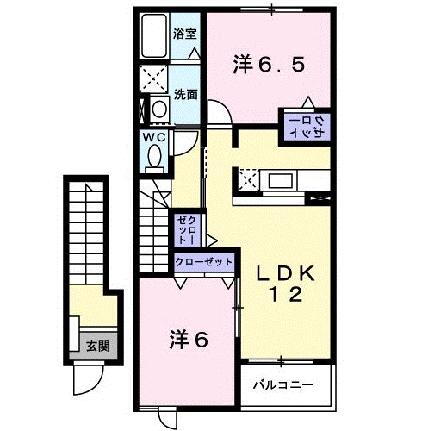 広島県呉市押込5丁目 呉駅 2LDK アパート 賃貸物件詳細