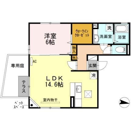 フェーレス翠町 1階 1LDK 賃貸物件詳細