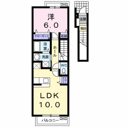 山口県岩国市南岩国町2丁目 南岩国駅 1LDK アパート 賃貸物件詳細