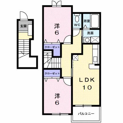 山口県山口市小郡上郷 仁保津駅 2LDK アパート 賃貸物件詳細