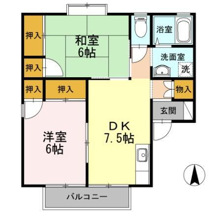 香川県高松市新北町 昭和町駅 2DK アパート 賃貸物件詳細