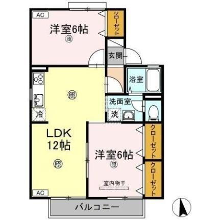 サンタウン円座　Ｅ棟 1階 3DK 賃貸物件詳細