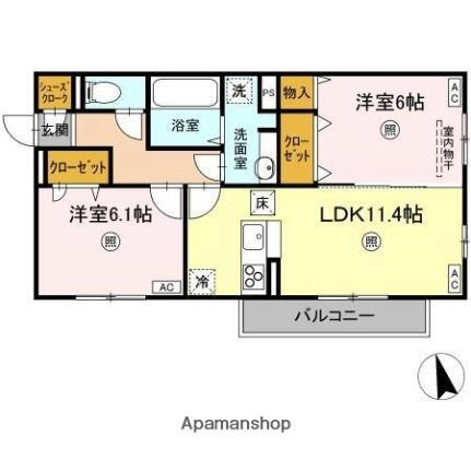 香川県高松市紙町 三条駅 2LDK アパート 賃貸物件詳細