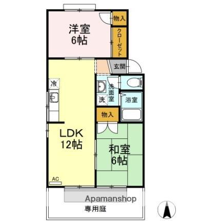 フレンドリー９１　Ｄ棟 1階 2LDK 賃貸物件詳細