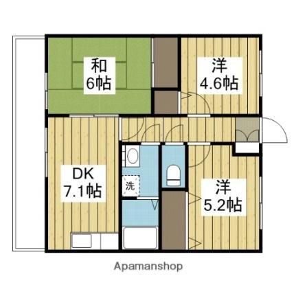 愛媛県松山市南江戸2丁目 ＪＲ松山駅前駅 3DK アパート 賃貸物件詳細