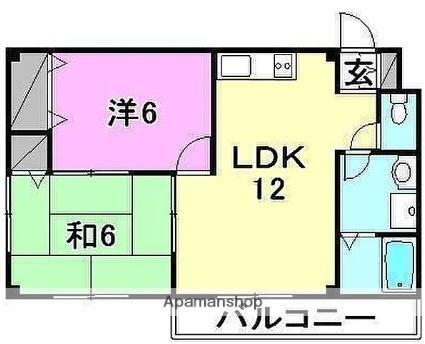 愛媛県東温市横河原 横河原駅 2LDK アパート 賃貸物件詳細