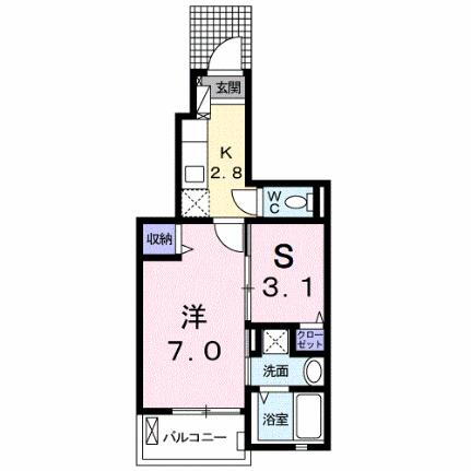 愛媛県東温市志津川南5丁目 愛大医学部南口駅 1K アパート 賃貸物件詳細