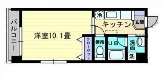 愛媛県松山市柳井町2丁目 石手川公園駅 1K マンション 賃貸物件詳細