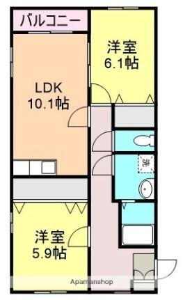熊本県八代市鏡町内田 有佐駅 2LDK アパート 賃貸物件詳細