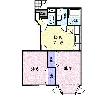 大分県大分市大字寒田 敷戸駅 2DK アパート 賃貸物件詳細