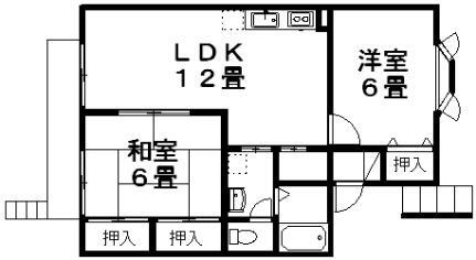 大分県大分市大字森町 鶴崎駅 2LDK アパート 賃貸物件詳細