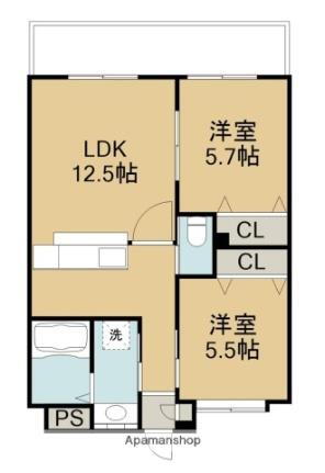 大分県大分市大州浜1丁目 牧駅 2LDK マンション 賃貸物件詳細